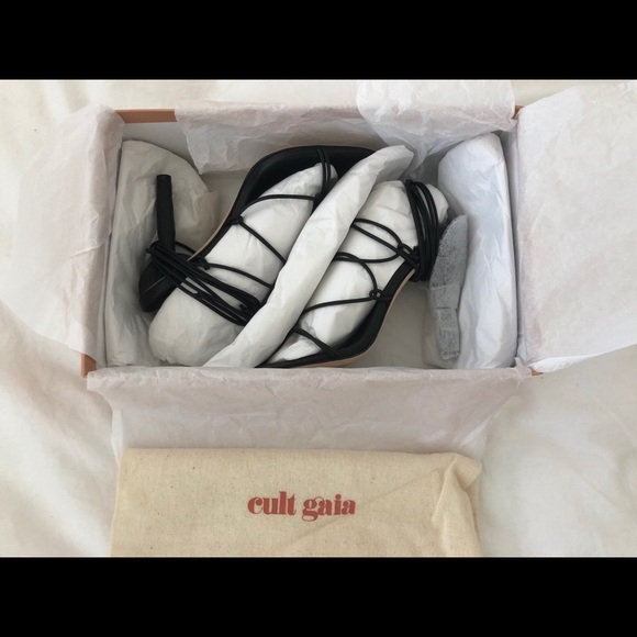 Cult Gaia Women’s Soleil Lace-Up Leather Sandals - Picture 1 of 4